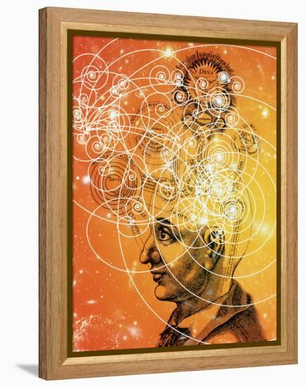 Particle Tracks And Old Cosmology-Mehau Kulyk-Framed Premier Image Canvas