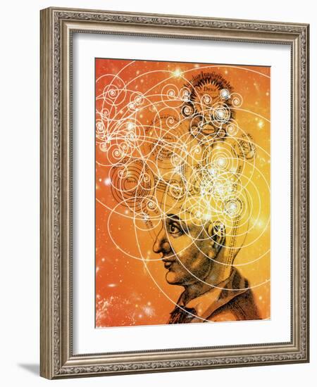 Particle Tracks And Old Cosmology-Mehau Kulyk-Framed Photographic Print