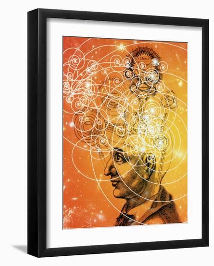 Particle Tracks And Old Cosmology-Mehau Kulyk-Framed Photographic Print