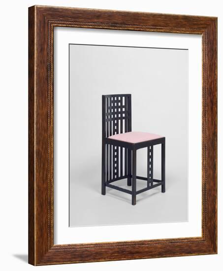 Partie d'un mobilier de chambre à coucher; Chaise (garniture moderne)-Charles Rennie Mackintosh-Framed Giclee Print