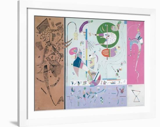 Parties diverses-Wassily Kandinsky-Framed Giclee Print