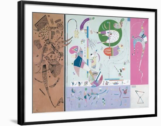 Parties diverses-Wassily Kandinsky-Framed Giclee Print