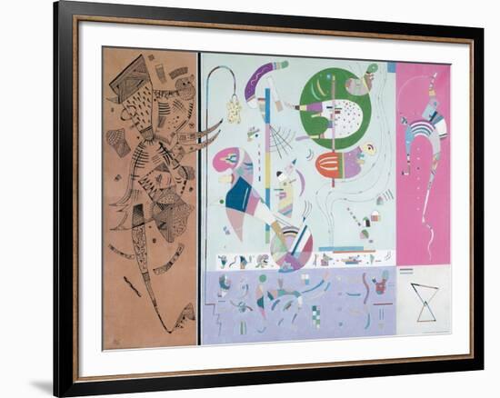 Parties diverses-Wassily Kandinsky-Framed Giclee Print