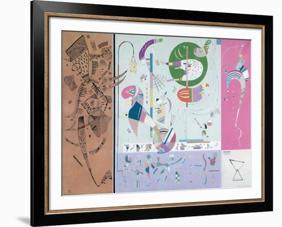 Parties diverses-Wassily Kandinsky-Framed Giclee Print