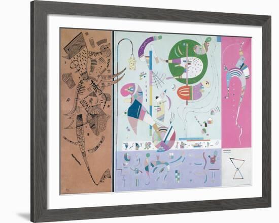 Parties diverses-Wassily Kandinsky-Framed Giclee Print