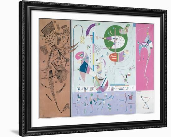 Parties diverses-Wassily Kandinsky-Framed Giclee Print