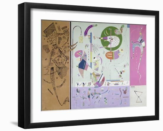 Parties diverses-Wassily Kandinsky-Framed Giclee Print