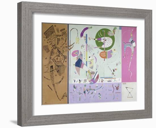 Parties diverses-Wassily Kandinsky-Framed Giclee Print