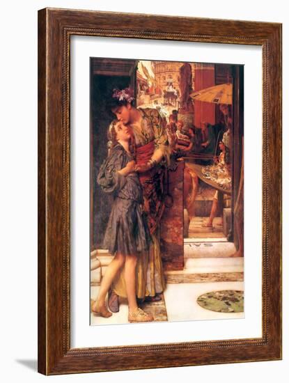 Parting Kiss-Sir Lawrence Alma-Tadema-Framed Art Print