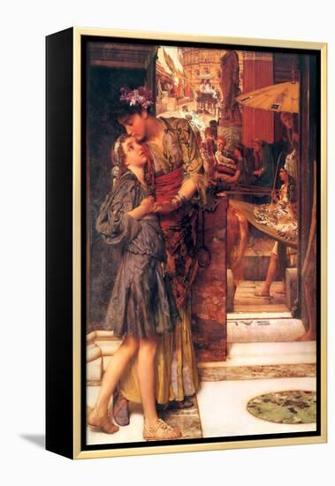 Parting Kiss-Sir Lawrence Alma-Tadema-Framed Stretched Canvas