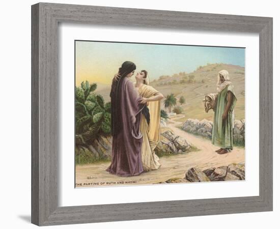 Parting of Ruth and Naomi-null-Framed Art Print