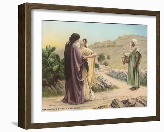 Parting of Ruth and Naomi-null-Framed Art Print