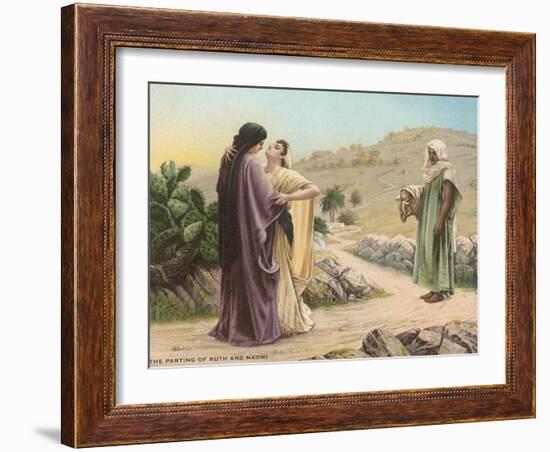 Parting of Ruth and Naomi-null-Framed Art Print