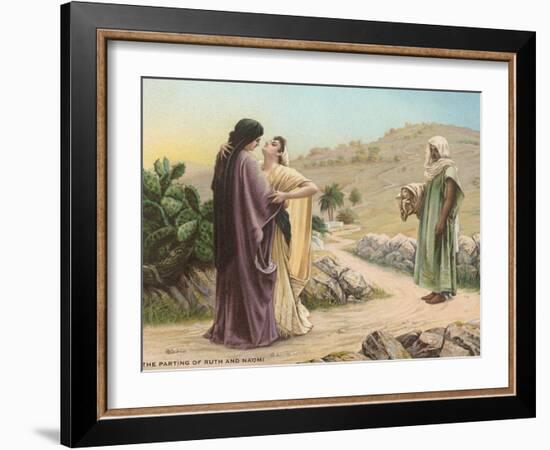 Parting of Ruth and Naomi-null-Framed Art Print