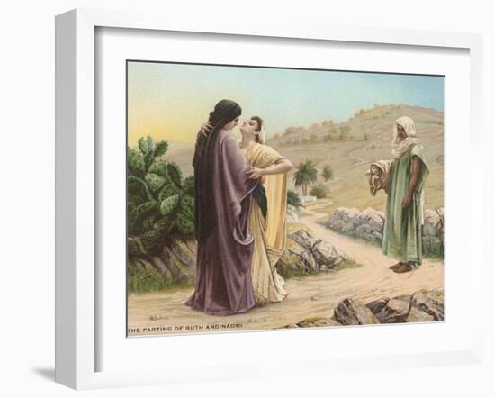 Parting of Ruth and Naomi-null-Framed Art Print