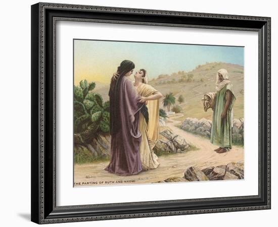 Parting of Ruth and Naomi-null-Framed Art Print