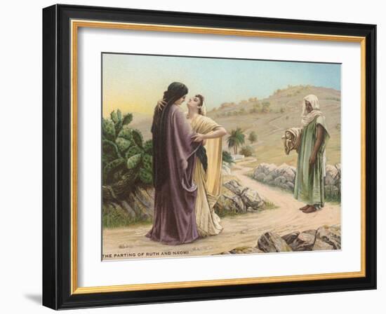 Parting of Ruth and Naomi-null-Framed Art Print