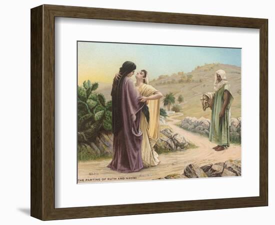 Parting of Ruth and Naomi-null-Framed Art Print