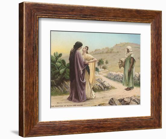 Parting of Ruth and Naomi-null-Framed Art Print