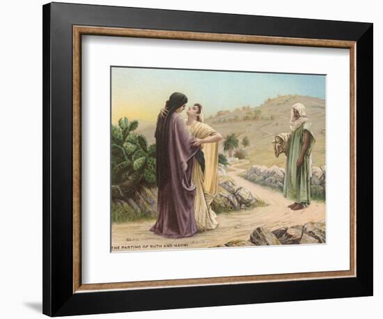 Parting of Ruth and Naomi-null-Framed Art Print