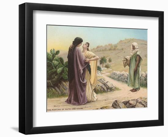 Parting of Ruth and Naomi-null-Framed Art Print