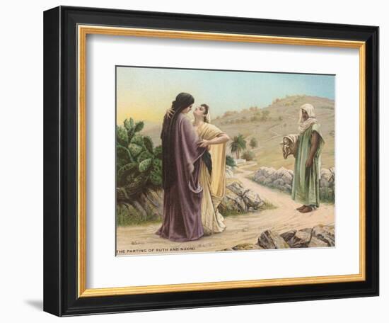 Parting of Ruth and Naomi-null-Framed Art Print