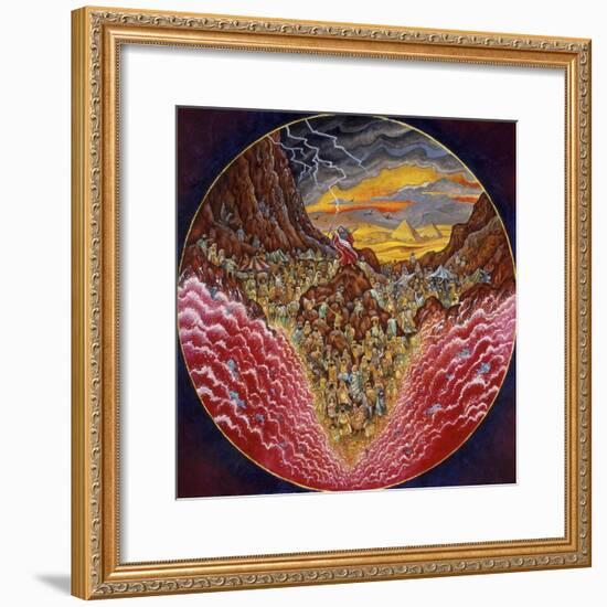 Parting of the Red Sea-Bill Bell-Framed Giclee Print