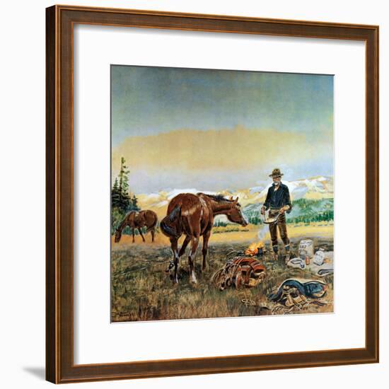 Partners-Charles Marion Russell-Framed Premium Giclee Print