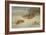 Partridge and a Goldfinch in a Winter landscape watercolor-Archibald Thorburn-Framed Giclee Print