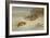 Partridge and a Goldfinch in a Winter landscape watercolor-Archibald Thorburn-Framed Giclee Print