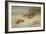 Partridge and a Goldfinch in a Winter landscape watercolor-Archibald Thorburn-Framed Giclee Print