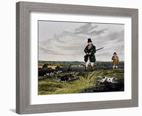 Partridge Hunting, 1835-Henry Alken-Framed Giclee Print