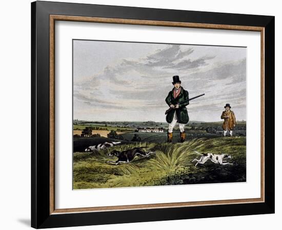 Partridge Hunting, 1835-Henry Alken-Framed Giclee Print