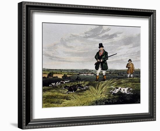 Partridge Hunting, 1835-Henry Alken-Framed Giclee Print