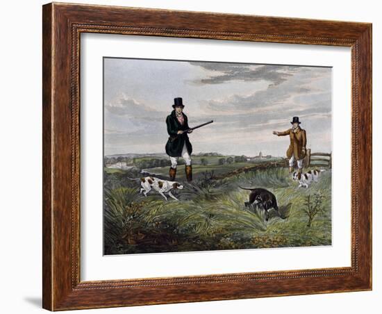 Partridge Hunting, 1835-Henry Alken-Framed Giclee Print