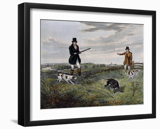 Partridge Hunting, 1835-Henry Alken-Framed Giclee Print