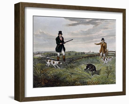 Partridge Hunting, 1835-Henry Alken-Framed Giclee Print