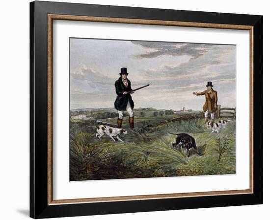 Partridge Hunting, 1835-Henry Alken-Framed Giclee Print