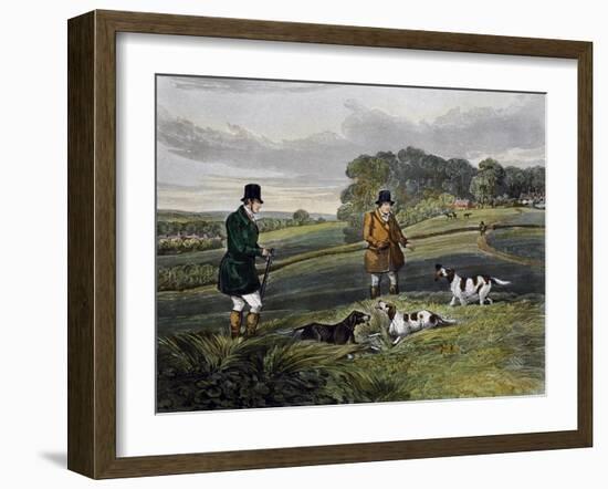 Partridge Hunting, 1835-Henry Alken-Framed Giclee Print