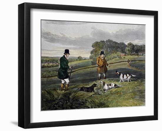 Partridge Hunting, 1835-Henry Alken-Framed Giclee Print