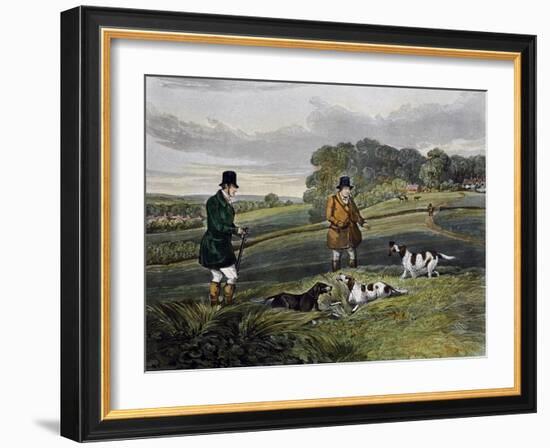 Partridge Hunting, 1835-Henry Alken-Framed Giclee Print