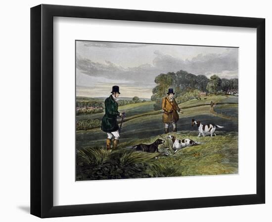 Partridge Hunting, 1835-Henry Alken-Framed Giclee Print