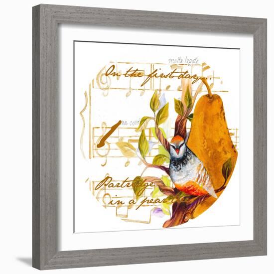 Partridge in a Pear Tree-Janice Gaynor-Framed Art Print