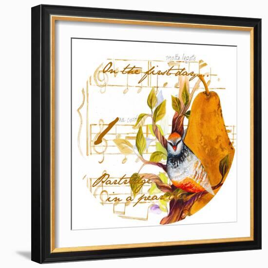 Partridge in a Pear Tree-Janice Gaynor-Framed Art Print