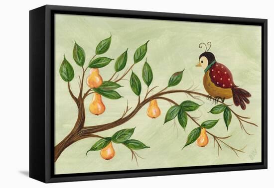 Partridge in a Pear Tree-Beverly Johnston-Framed Premier Image Canvas