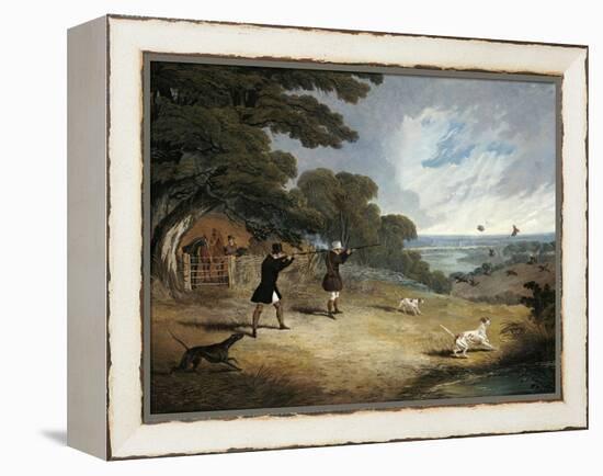 Partridge Shooting at Six Mile Bottom, 1833-John Frederick Herring I-Framed Premier Image Canvas