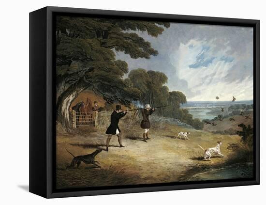 Partridge Shooting at Six Mile Bottom, 1833-John Frederick Herring I-Framed Premier Image Canvas