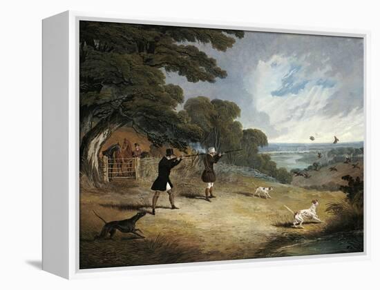 Partridge Shooting at Six Mile Bottom, 1833-John Frederick Herring I-Framed Premier Image Canvas