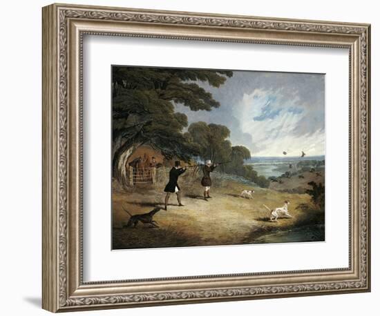 Partridge Shooting at Six Mile Bottom, 1833-John Frederick Herring I-Framed Giclee Print