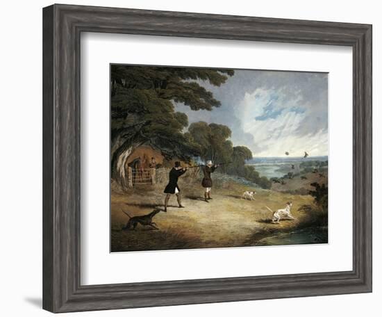 Partridge Shooting at Six Mile Bottom, 1833-John Frederick Herring I-Framed Giclee Print